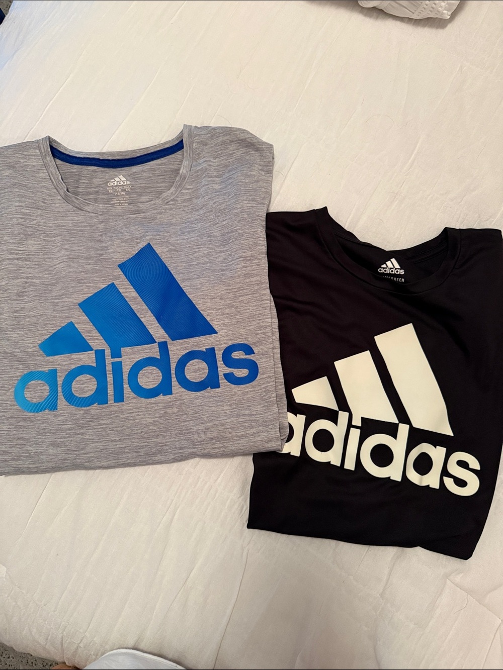 adidas Boys XL Short-Sleeve Logo Tees